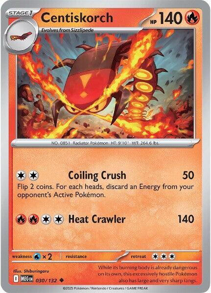 Centiskorch - 030/132 - Uncommon (Inglés NM)