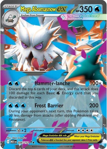 Mega Abomasnow ex - 036/132 - Double Rare (Español Foil NM)