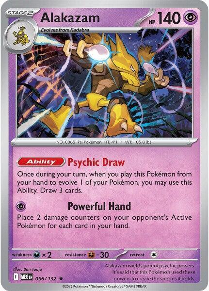 Alakazam - 056/132 - Rare (Inglés Foil NM)