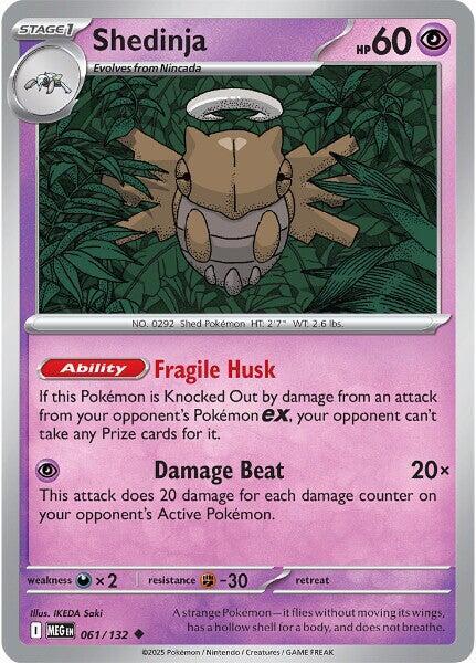 Shedinja - 061/132 - Uncommon (Inglés NM)
