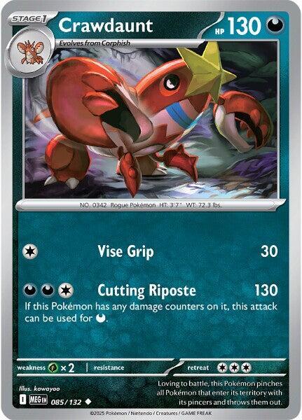 Crawdaunt - 085/132 - Uncommon (Inglés NM)