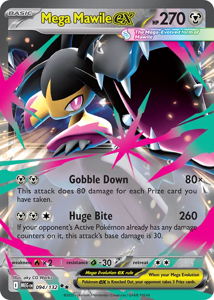 Mega Mawile ex - 094/132 - Double Rare (Inglés Foil NM)