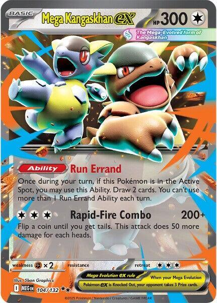 Mega Kangaskhan ex - 104/132 - Double Rare (Inglés Foil NM)