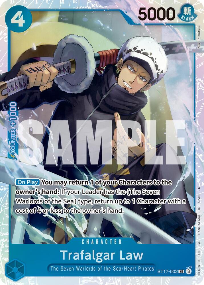 Trafalgar Law - ST17-002 (Reprint) - ST17-002 - Super Rare Foil (Inglés Foil NM)