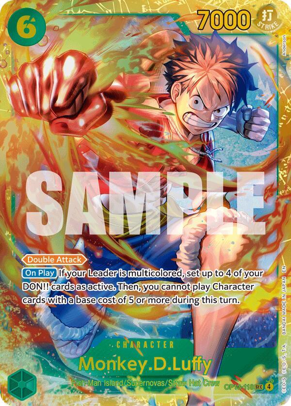 Monkey.D.Luffy (118) - OP13-118 - Secret Rare Foil (Inglés Foil NM)