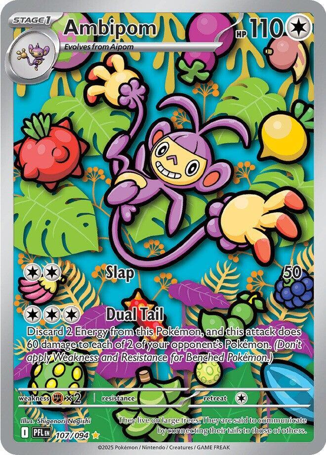 Ambipom - 107/094 - Illustration Rare (Inglés Foil NM)