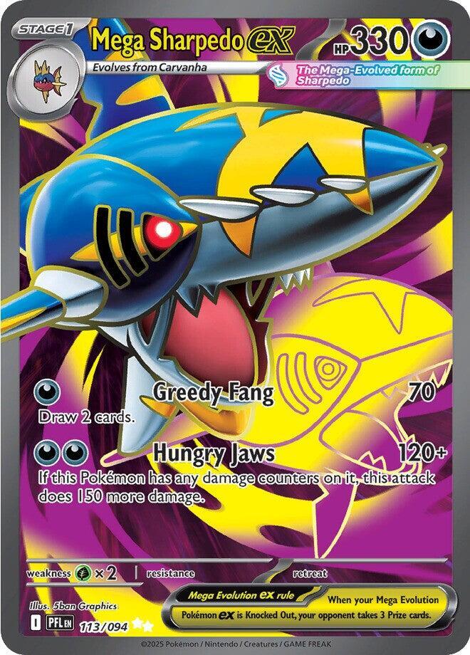 Mega Sharpedo ex - 113/094 - Ultra Rare (Español Foil NM)
