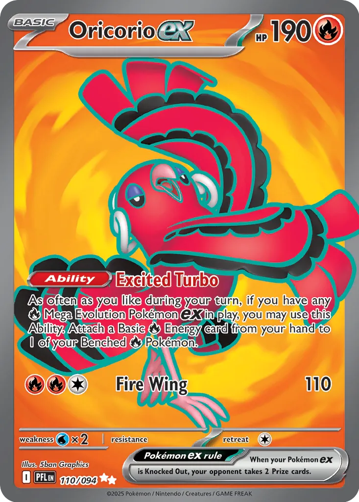 Oricorio ex - 110/094 - Ultra Rare (Inglés Foil NM)