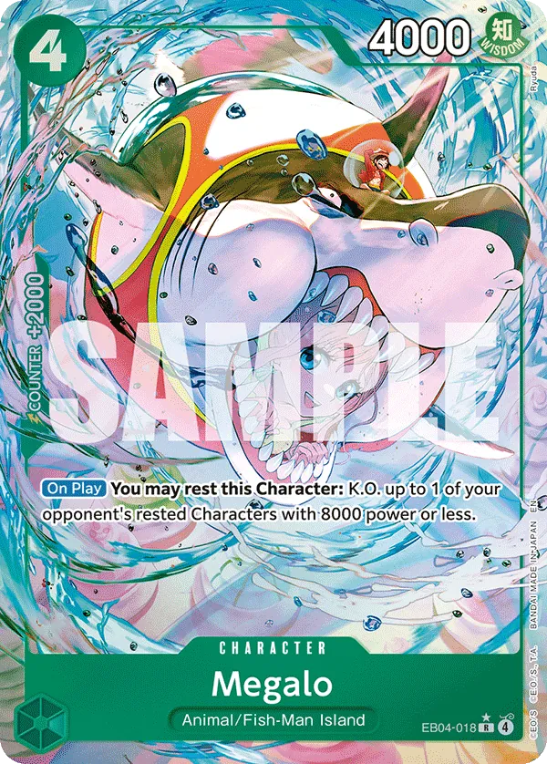 Megalo (Alternate Art) - EB04-018 - Alternate Art Foil (Inglés Foil NM)