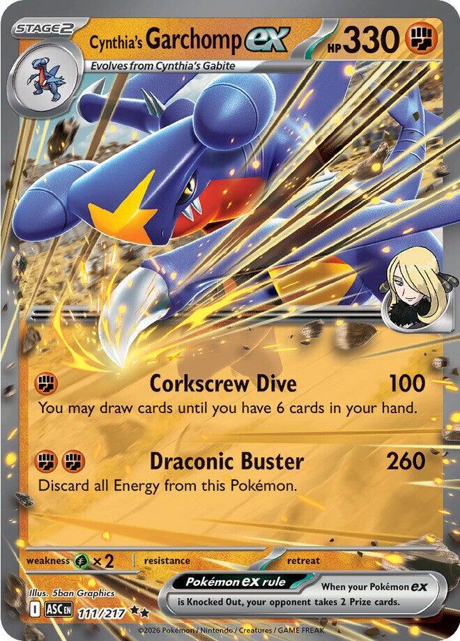 Cynthia's Garchomp ex - 111/217 - Double Rare (Inglés Foil NM)