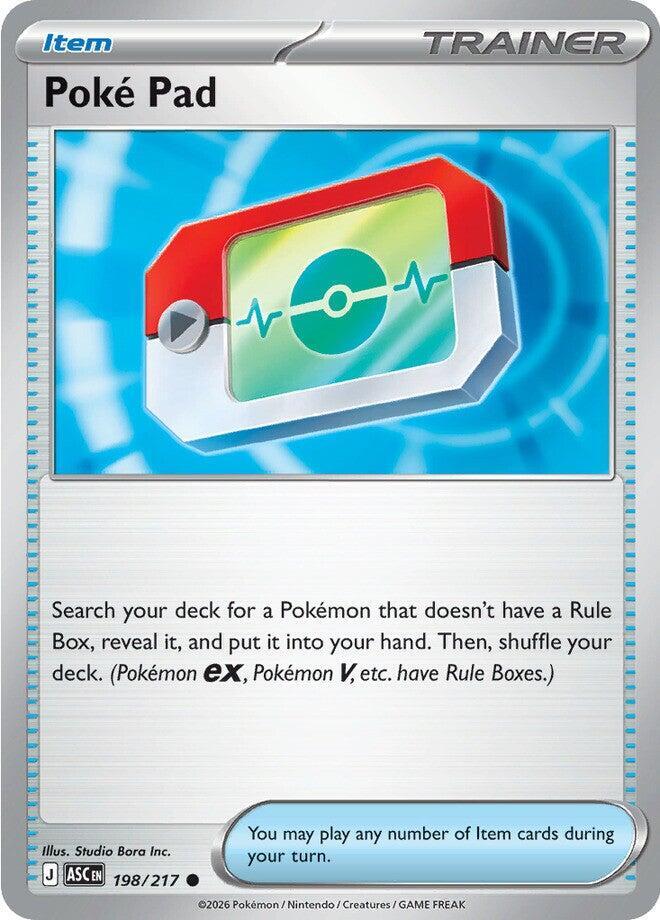 Poké Pad - 198/217 - Common (Inglés Reverse Holo NM)