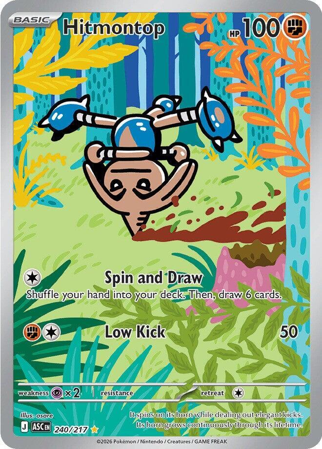 Hitmontop - 240/217 - Illustration Rare (Inglés Foil NM)