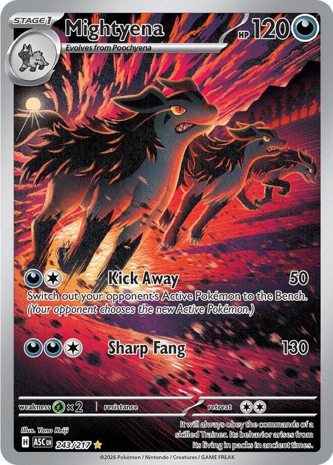 Mightyena - 243/217 - Illustration Rare (Inglés Foil NM)