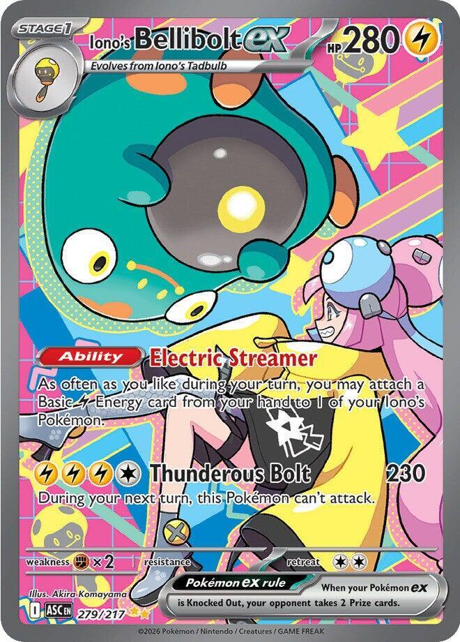 Iono's Bellibolt ex - 279/217 - Special Illustration Rare (Inglés Foil NM)