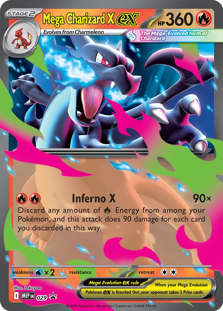 Mega Charizard X ex - 029 - Promo (Inglés Foil NM)