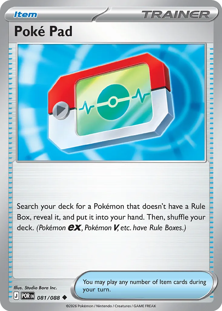 Poké Pad - 081/088 - Uncommon (Inglés Reverse Holo NM)