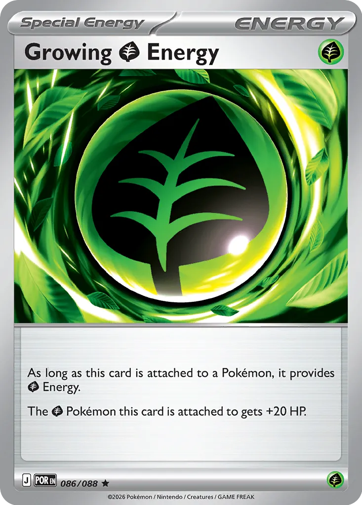 Growing Grass Energy - 086/088 - Rare (Español Latino Foil NM)
