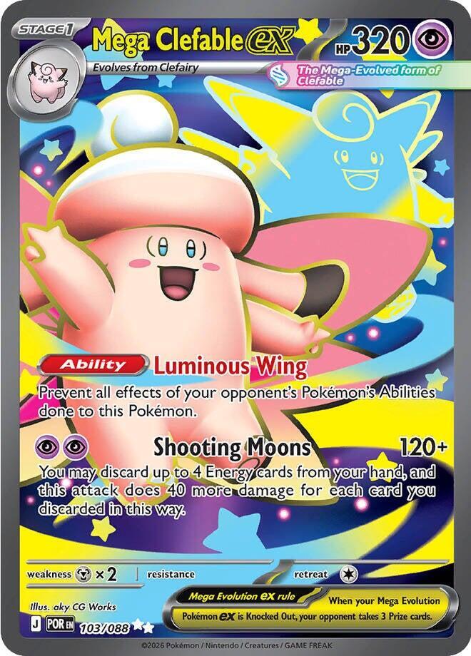 Mega Clefable ex - 103/088 - Ultra Rare (Inglés Foil NM)