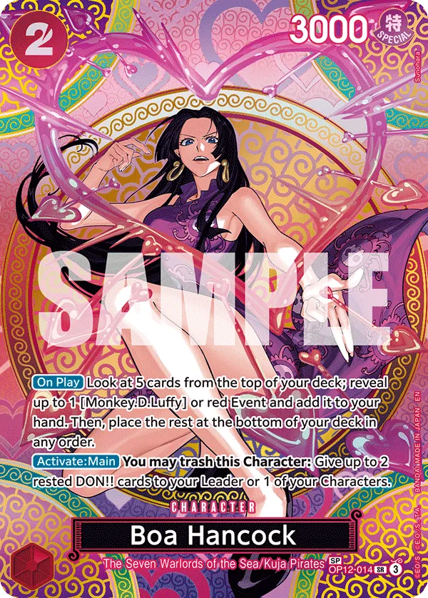 Boa Hancock (SP) - OP12-014 - Special Card Foil (Inglés Foil LP)