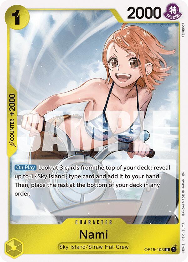 Nami (OP15-108) - OP15-108 - Rare Foil (Inglés Foil NM)