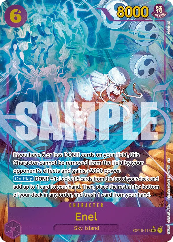 Enel (OP15-118) (Alternate Art) - OP15-118 - Alternate Art Foil (Inglés Foil NM)