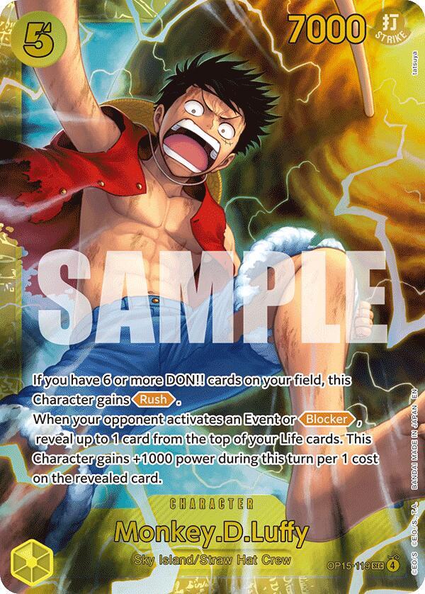 Monkey.D.Luffy (OP15-119) - OP15-119 - Secret Rare Foil (Inglés Foil NM)