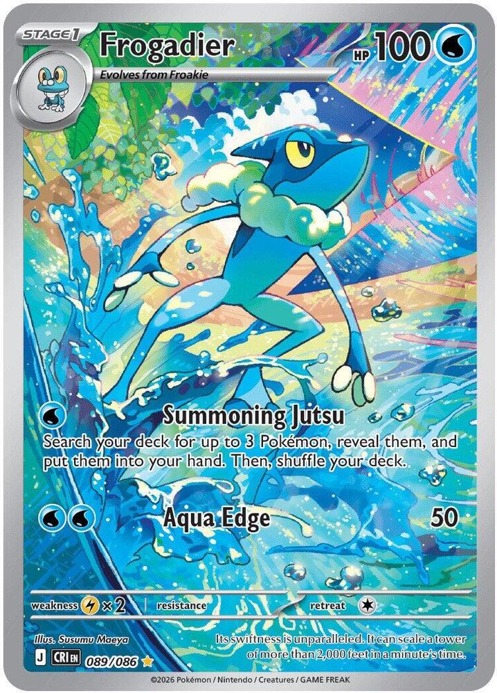 Frogadier - 089/086 - Illustration Rare (Inglés Foil NM)