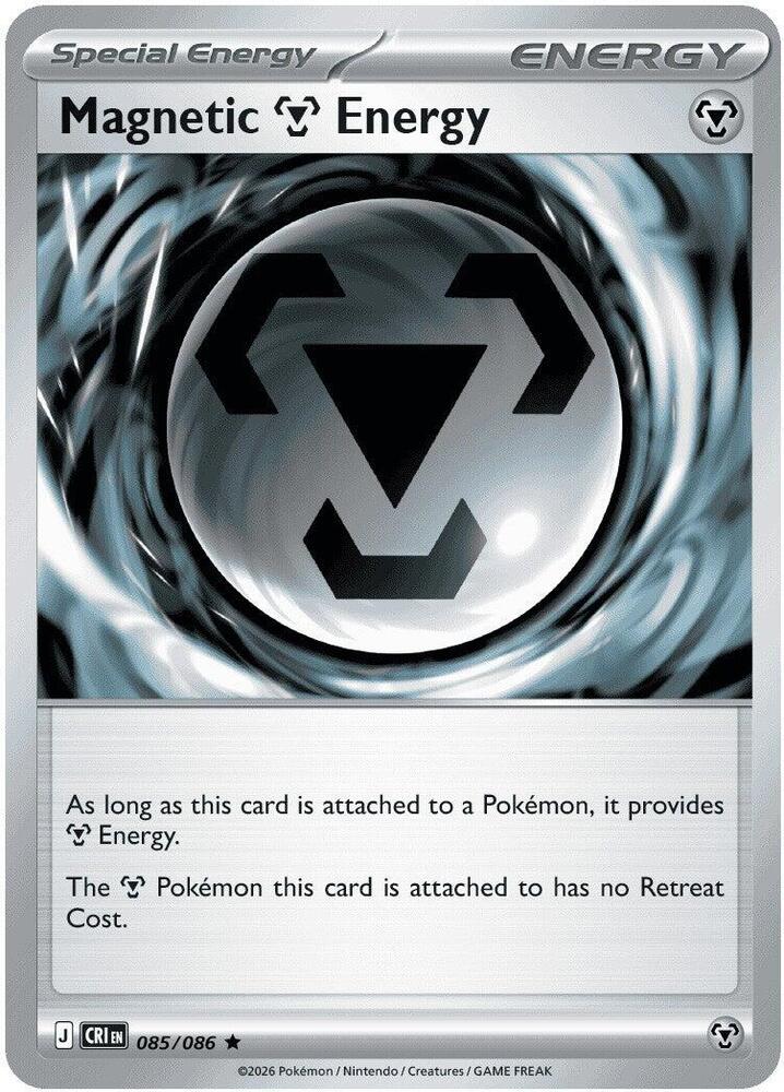 Magnetic Metal Energy - 085/086 - Rare (Inglés Reverse Holo NM)