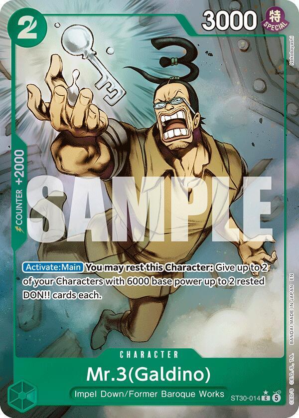 Mr.3(Galdino) (Full Art) - ST30-014 - Common Foil (Inglés Foil NM)