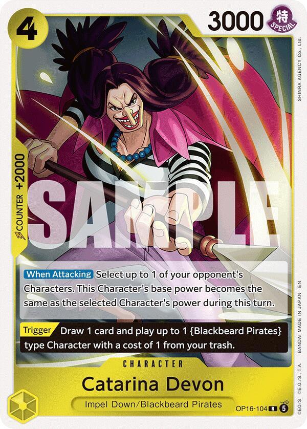 Catarina Devon - OP16-104 - Rare Foil (Inglés Foil NM)