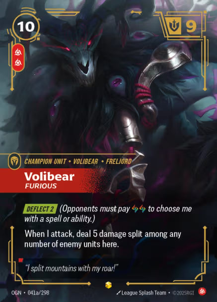 VOLIBEAR, FURIOUS - OGN-041a/298