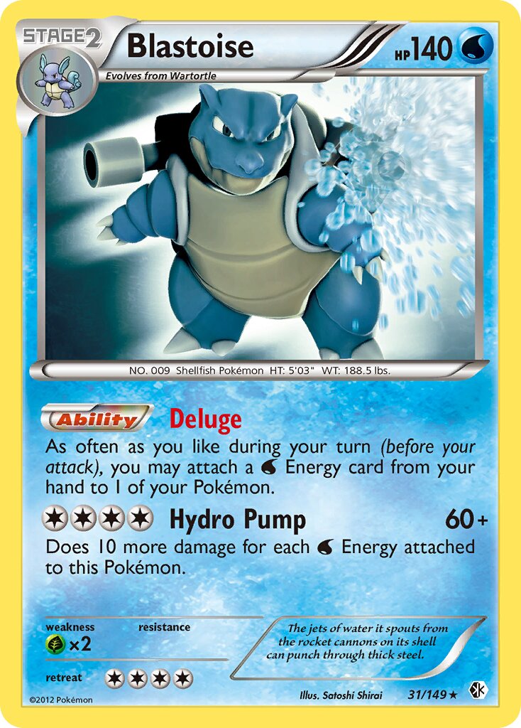 Blastoise - 31/149 - Rare Holo (Inglés Foil LP)