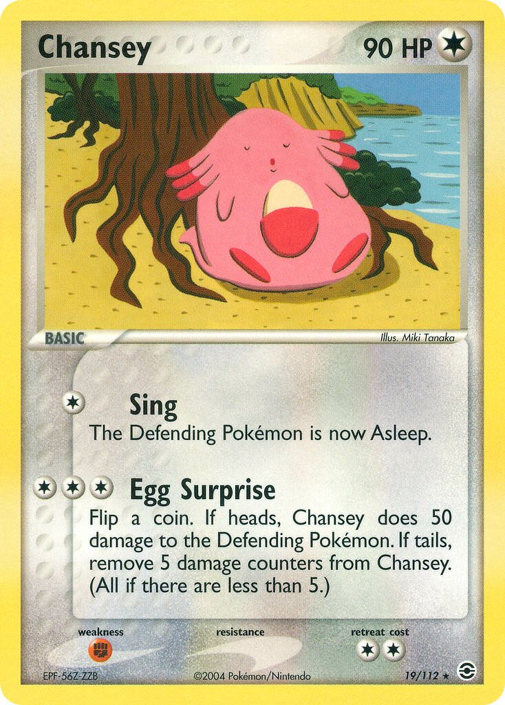 Chansey - 19/112 - Rare (Inglés MP)