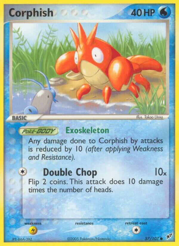 Corphish - 57/107 - Common (Inglés Reverse Holo MP)
