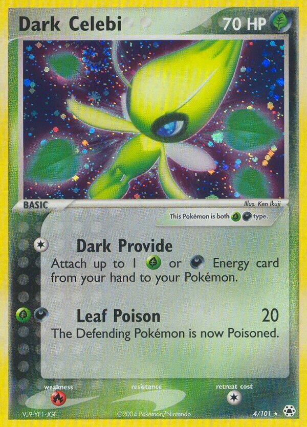 Dark Celebi - 4/101 - Rare Holo (Inglés Foil DMG)