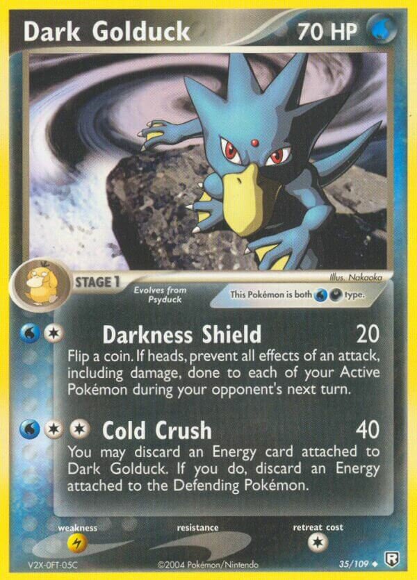 Dark Golduck - 35/109 - Uncommon (Inglés Reverse Holo LP)