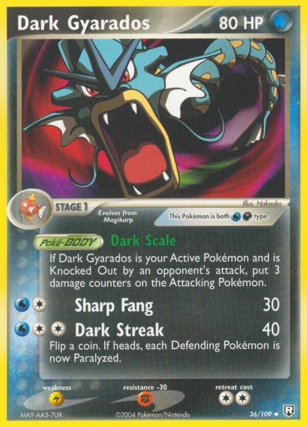 Dark Gyarados - 36/109 - Uncommon (Inglés LP)