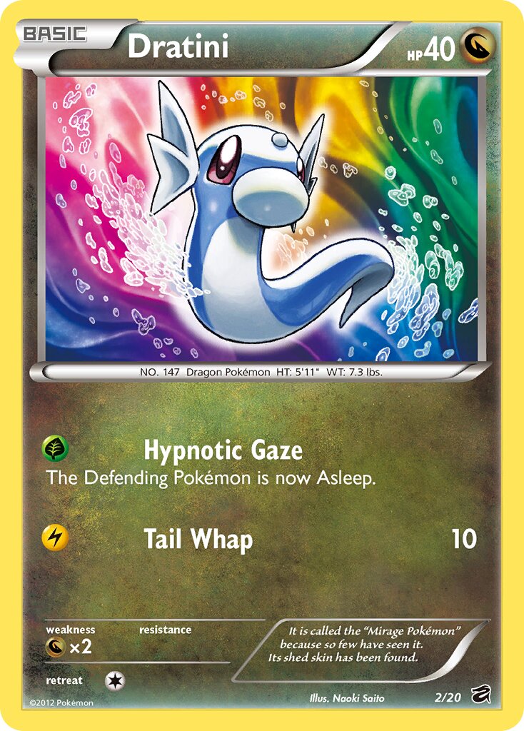 Dratini - 2/20 - Holo Rare (Inglés Foil LP)