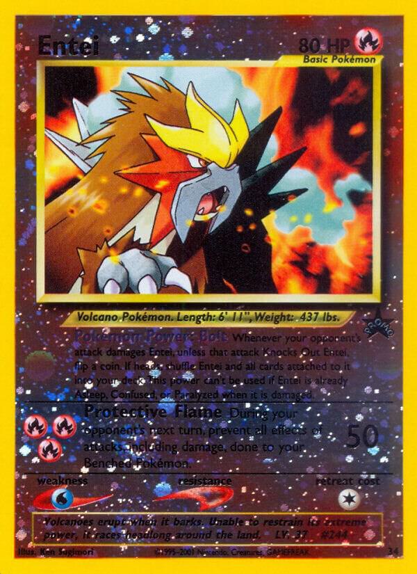 Entei - 34 - Promo (Inglés Reverse Holo NM)
