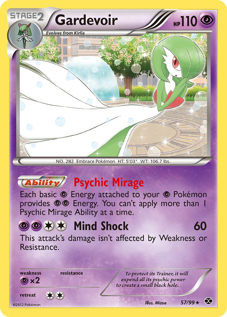 Gardevoir - 57/99 - Rare Holo (Inglés Foil MP)