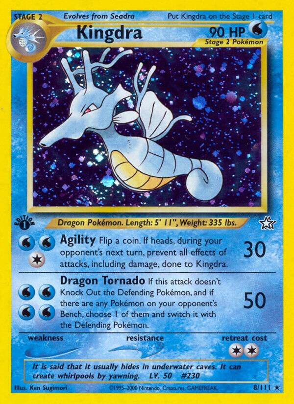 Kingdra - 8/111 - Unlimited Holofoil Rare Holo (Inglés Unlimited Holofoil DMG)