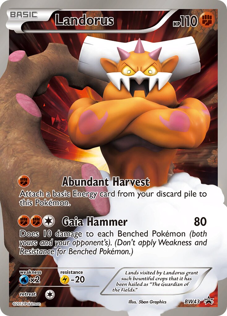 Landorus - BW43 - Promo (Inglés Foil MP)