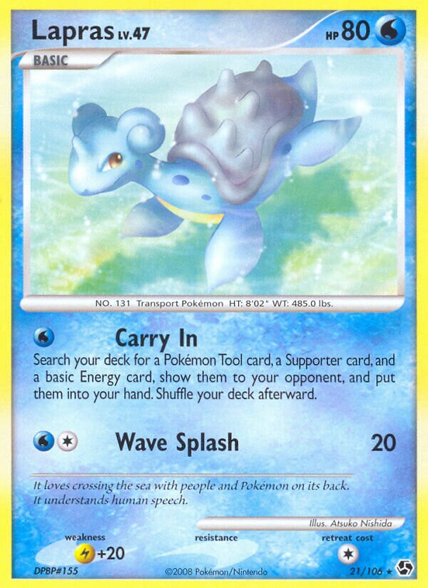 Lapras - 21/106 - Rare (Inglés LP)