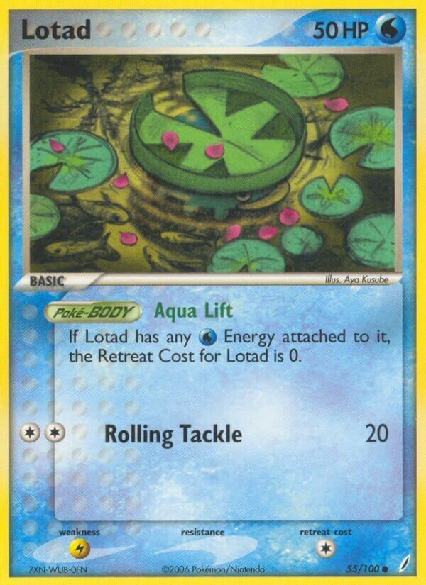 Lotad - 55/100 - Common (Inglés Reverse Holo DMG)