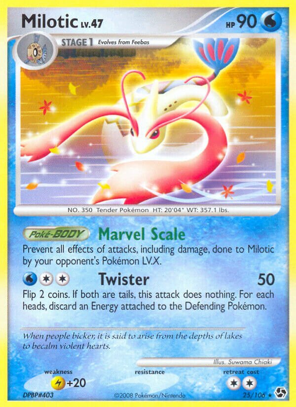Milotic - 25/106 - Rare (Inglés Reverse Holo MP)