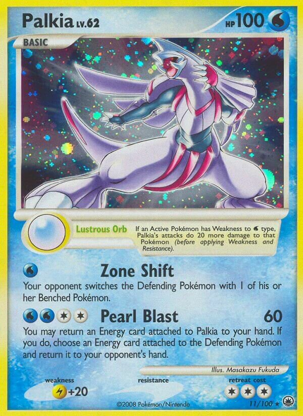 Palkia - 11/100 - Rare Holo (Inglés Reverse Holo HP)
