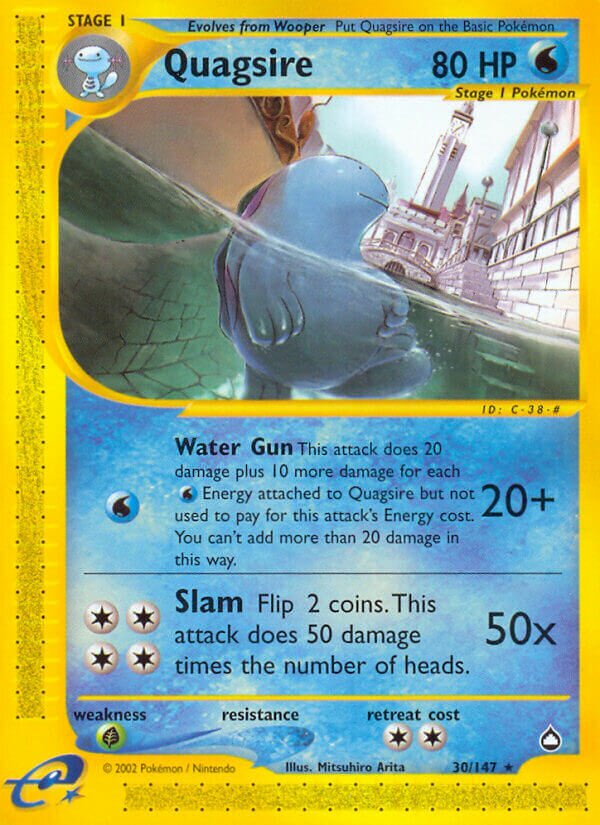 Quagsire - 30/147 - Rare (Inglés MP)