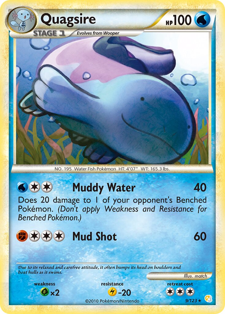 Quagsire - 9/123 - Rare Holo (Inglés Foil LP)