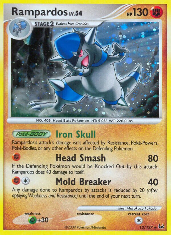 Rampardos - 13/127 - Rare Holo (Inglés Foil MP)