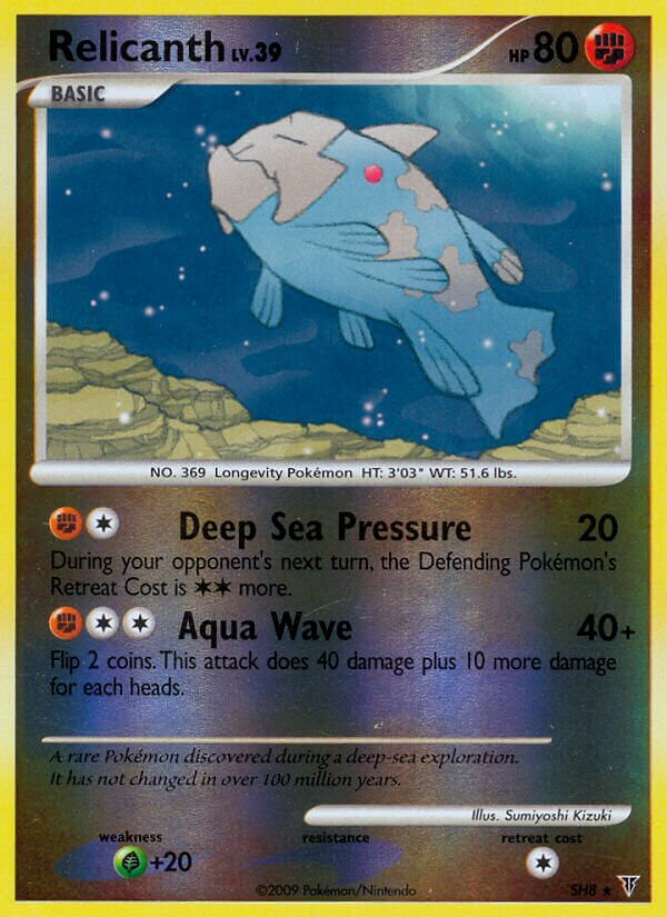 Relicanth - SH8 - Rare Holo (Inglés Reverse Holo HP)